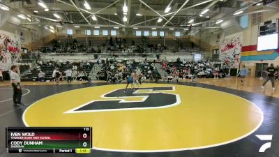 113 lbs 1st Place Match - Cody Dunham, Sheridan vs Iven Wold, Thunder Basin High School