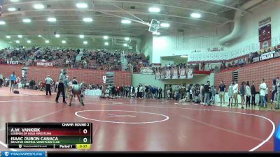 182 lbs Champ. Round 2 - A.w. VanKirk, Legends Of Gold Wrestling vs Isaac Dubon Canaca, Decatur Central Wrestling Club