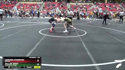 125 lbs Cons. Round 2 - Tallon Smidt, TEAM NORTH STARS vs Jackson Atherton, Phenom