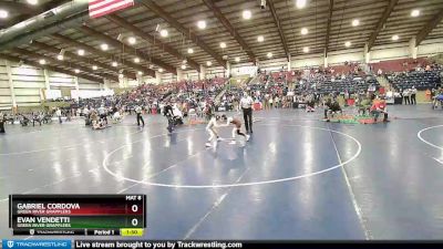 70 lbs Cons. Round 4 - Evan Vendetti, Green River Grapplers vs Gabriel Cordova, Green River Grapplers