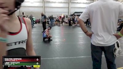 75 lbs Round 3 (4 Team) - Libby Bartlett, MI Pitbulls vs Kailynn Simpson, Metro All Stars