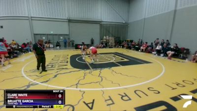 144 lbs 4th Wrestleback (16 Team) - Clare Waite, Idaho vs Brijatte Garcia, Texas Red