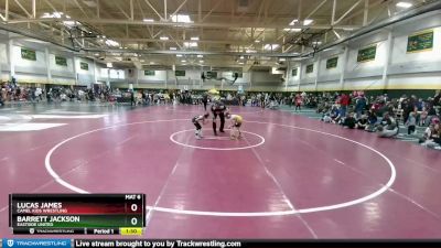 50 lbs Champ. Round 2 - Lucas James, Camel Kids Wrestling vs Barrett Jackson, Eastside United