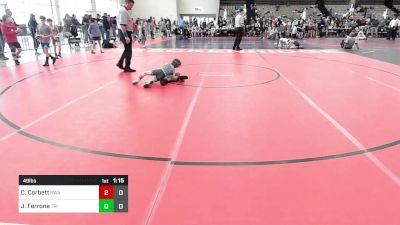 49 lbs Rr Rnd 2 - Cooper Corbett, Roundtree Wrestling Academy Black vs Jason Ferrone, Triumph Trained