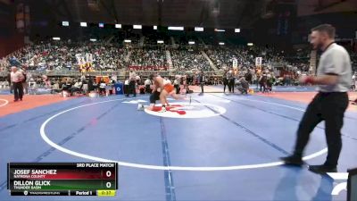 4A-220 lbs 3rd Place Match - Josef Sanchez, Natrona County vs Dillon Glick, Thunder Basin