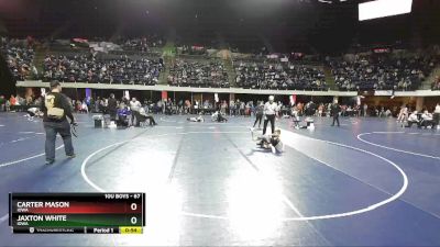 67 lbs Quarterfinal - Carter Mason, Iowa vs Jaxton White, Iowa