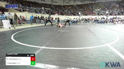 Quarterfinal - Braxton Lemmons, Barnsdall Youth Wrestling vs Tucker Nuckolls, Morris Eagle Wrestling Club