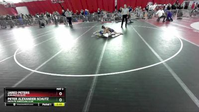 87 lbs Semifinal - Jared Peters, Burlington Elite vs Peter Alexander Schutz, MN Elite Wrestling Club