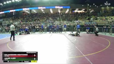 2A 132 lbs Quarterfinal - Xavier Albo, Jesuit vs Salaahddinn Hightower, Dillard