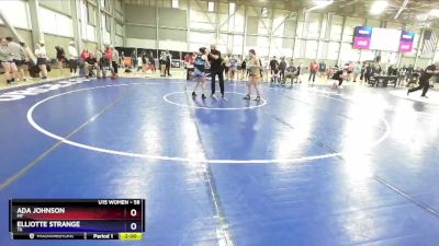 58 lbs Champ. Round 1 - Ada Johnson, MT vs Elliotte Strange, TX