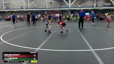 52 lbs Round 6 (8 Team) - KJ Harbarger, Roughhouse vs Greyson Bosley, PA Alliance