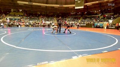 81 lbs Round Of 16 - Emery Merlos, Savage House Wrestling Club vs Abigail McGirt, Salina Wrestling Club