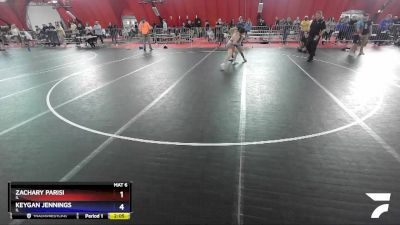 132 lbs Cons. Round 5 - Zachary Parisi, IL vs Keygan Jennings, IL