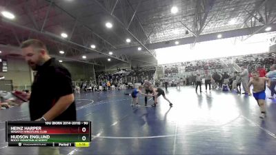 90 lbs Round 5 - Hudson Englund, Rocky Mountain Academy vs Heinz Harper, Wasatch Wrestling Club