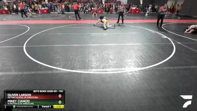 110 lbs Cons. Round 4 - Mikey Ciancio, X-Factor Elite Wrestling vs Oliver Larson, Victory School Of Wrestling