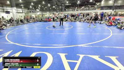 106 lbs Round 3 (6 Team) - Luke Richards, RALEIGH ARE WRESTLING vs Jimmy Killian, GREAT NECK WC - GOLD