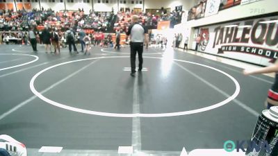 67 lbs Round Of 16 - Tracie Johnson, Locust Grove Youth Wrestling vs Gage Wilson, R.A.W.