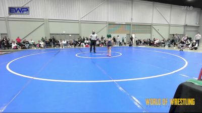 50 lbs Rr Rnd 3 - Tyanna Evans, OK Supergirls Black vs Isabella Levescy, Sisters On The Mat Pink