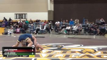 133 lbs Cons. Round 2 - Jake Cotsonas, Mount St. Joseph vs Jacob Gregg, Case Western Reserve