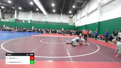 190 lbs Round Of 32 - Holden Stowell, Gouverneur vs Jonas Baekkelund, Wyoming Seminary