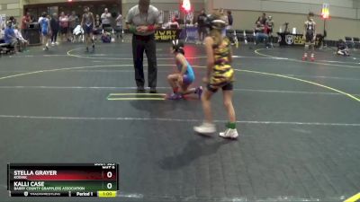 52 lbs Semifinal - Kalli Case, Barry County Grapplers Association vs Stella Grayer, Kodiak