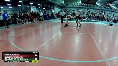 135 lbs Cons. Round 3 - Kameron Weter, Ozark Youth Wrestling-AAA vs Brayden Hennegin, Eagles Wrestling Club Liberty North-AAA