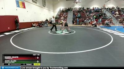 132 lbs Cons. Round 2 - Kayd Allen, Mountain View vs Kaden Adams, Torrington