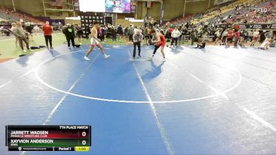 165 lbs 7th Place Match - Xayvion Anderson, Iowa vs Jarrett Wadsen, Pinnacle Wrestling Club