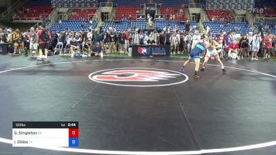 120 lbs Rnd Of 128 - Gage Singleton, Oregon vs Isaac Gibbs, Texas