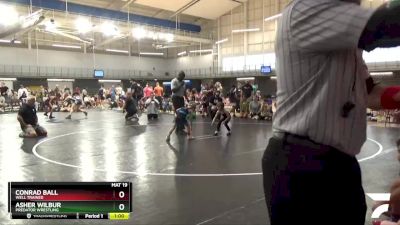 40+45 Quarterfinal - Asher Wilbur, Predator Wrestling vs Conrad Ball, Well Trained