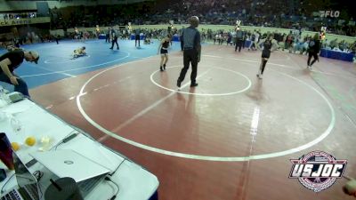 80 lbs Quarterfinal - Mackenzie Harris, Texas Elite Wrestling Club vs Alexis Johnson, Blaine County Grapplers