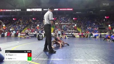 67 lbs Round Of 16 - Maverick Magro, Forest Hills vs Calvin Kiefer, Bangor