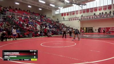 157 lbs Semifinal - Darius Marines, Detroit Catholic Central vs Gino Perrine, Nordonia