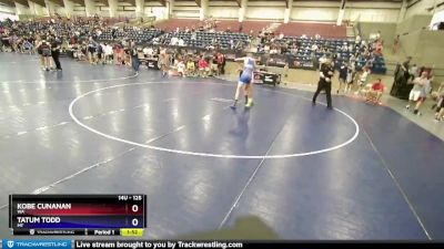 125 lbs Quarterfinal - Kobe Cunanan, WA vs Tatum Todd, MT