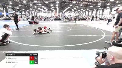 90 lbs Round Of 16 - Coleton Klipa, All American Wrestling Club vs Chad Artman, Quest School Of Wrestling MS