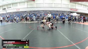 77 lbs Cons. Round 2 - David Wesierski, ISI Wrestling Club vs Logan Bailey, South Side Wrestling Club