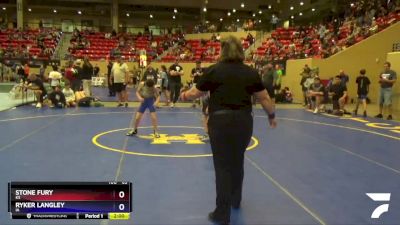 63 lbs Quarterfinal - Stone Fury, KS vs Ryker Langley, IA