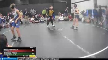 80 lbs Russell Finlay, Team Bear White vs Grayson Sloan, Eastside
