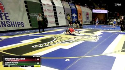 110 Class 2 lbs Cons. Round 3 - Elena Moore, North Kansas City vs Jaidyn Pohlsander, Central (Springfield)