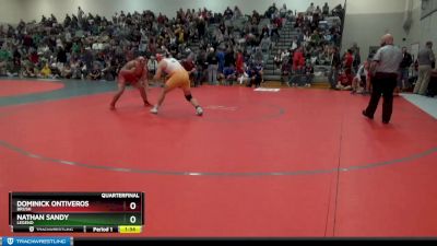 215 lbs Quarterfinal - Nathan Sandy, Legend vs Dominick Ontiveros, Brush