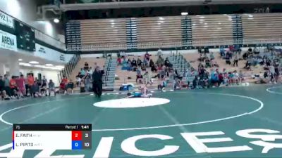 75 lbs Round 1 (6 Team) - ELIAS FAITH, MAURER COUGHLIN WRESTLING CLUB vs LUKE PIPITO, WARRIOR RTC