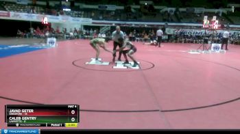 126 lbs Semifinals (8 Team) - Caleb Gentry, Lafayette vs Javad Geter, Kingsfork