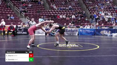 189 lbs Round Of 32 - Carter Storm, Bermudian Springs vs Vitali Daniels, Bentworth