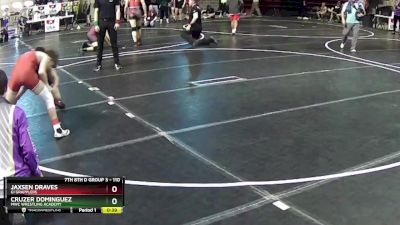 110 lbs Semifinal - Cruzer Dominguez, MWC Wrestling Academy vs Jaxsen Draves, GI Grapplers