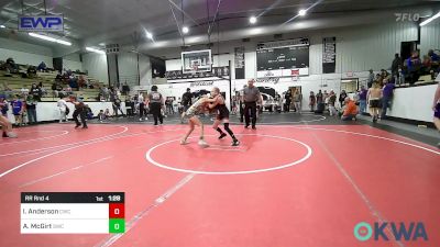 73 lbs Rr Rnd 4 - Isaac Anderson, Claremore Wrestling Club vs Abigail McGirt, Salina Wrestling Club