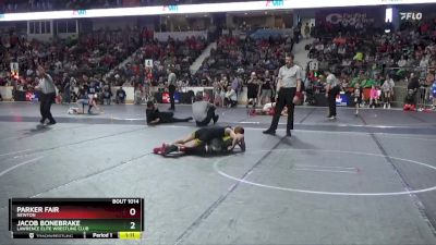 92 lbs Champ. Round 1 - Parker Fair, Newton vs Jacob Bonebrake, Lawrence Elite Wrestling Club