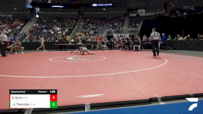 132 lbs Quarterfinal - Justice Thornton, Columbus North vs Seth Syra, Avon