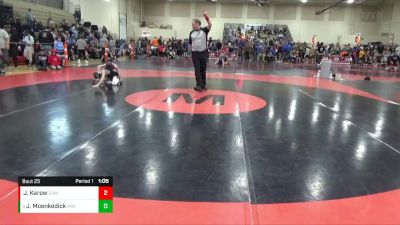 78 lbs Champ. Round 2 - Jarett Moenkedick, Minnesota vs Jonah Karow, Zumbrota-Mazeppa