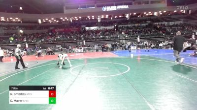 75 lbs Round Of 16 - Ryan Smedley, Apex vs Cole Maver, Apex