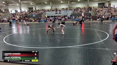 95 lbs Cons. Round 1 - Cooper Sanders, TNWA vs Aidan Hovsepian, Sumner Co Wrestling Club